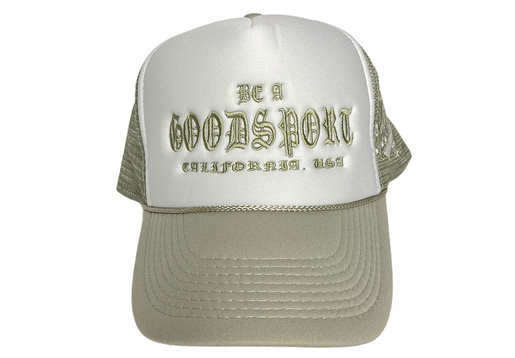 Goodsport Grey with White Trucker Hat