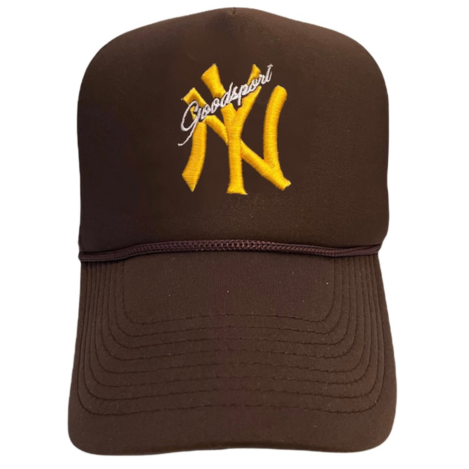 Goodsport NY Brown Trucker Hat