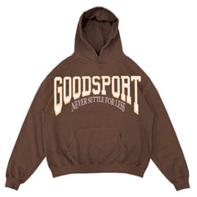 Load image into Gallery viewer, Brown Never Settle For Less Hoodie
