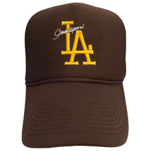 Load image into Gallery viewer, Goodsport LA Brown Trucker Hat
