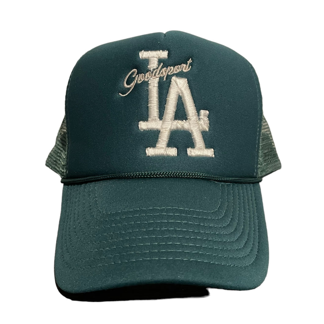 LA Forest Green Trucker Hat