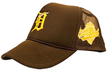 Load image into Gallery viewer, Goodsport Detriot Brown Trucker Hat
