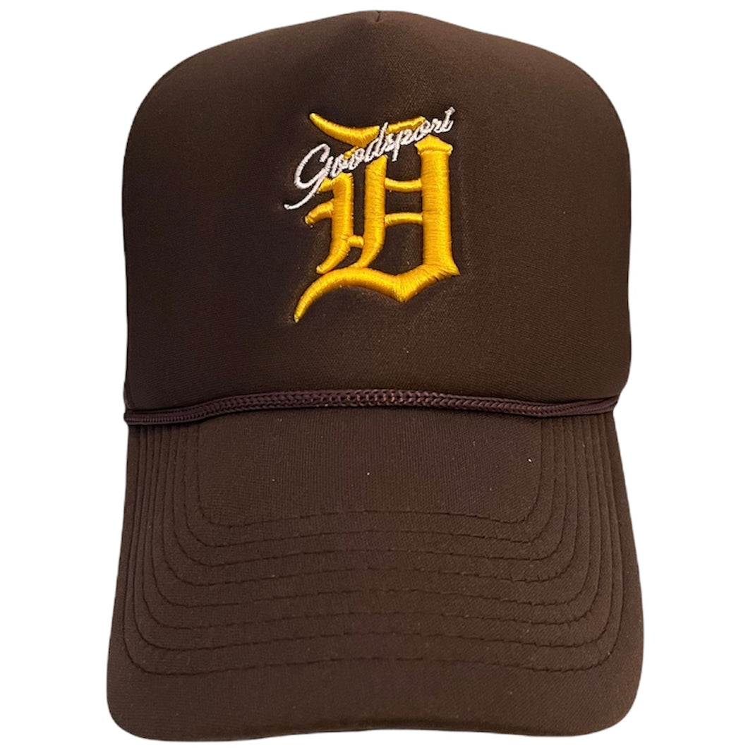 Goodsport Detriot Brown Trucker Hat