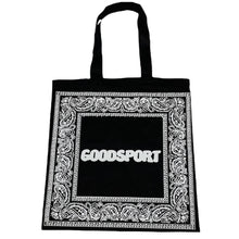 Load image into Gallery viewer, Goodsport Black Bandana Tote Bag
