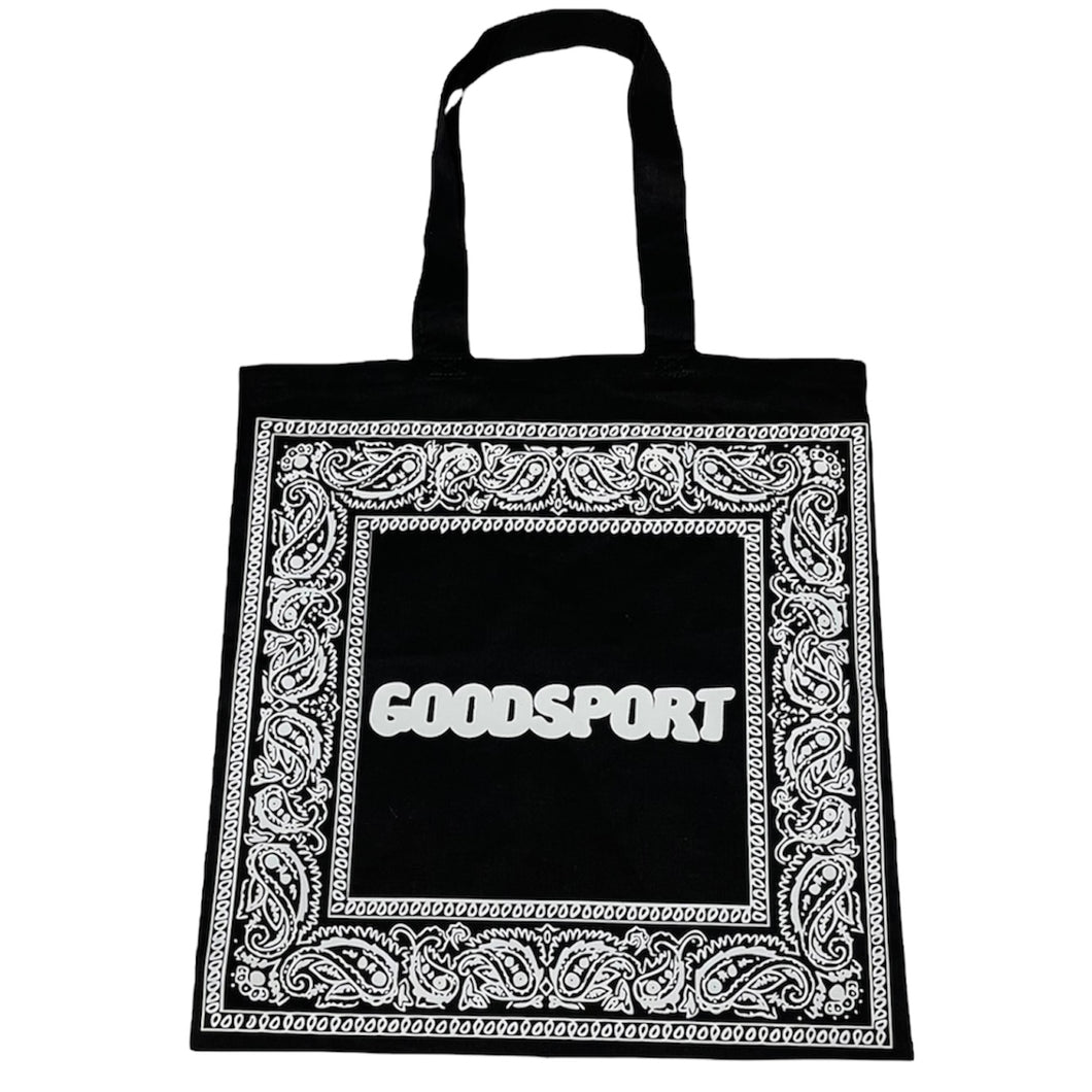 Goodsport Black Bandana Tote Bag
