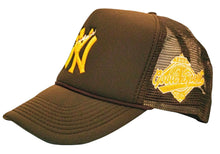 Load image into Gallery viewer, Goodsport NY Brown Trucker Hat
