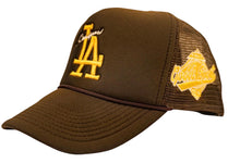 Load image into Gallery viewer, Goodsport LA Brown Trucker Hat
