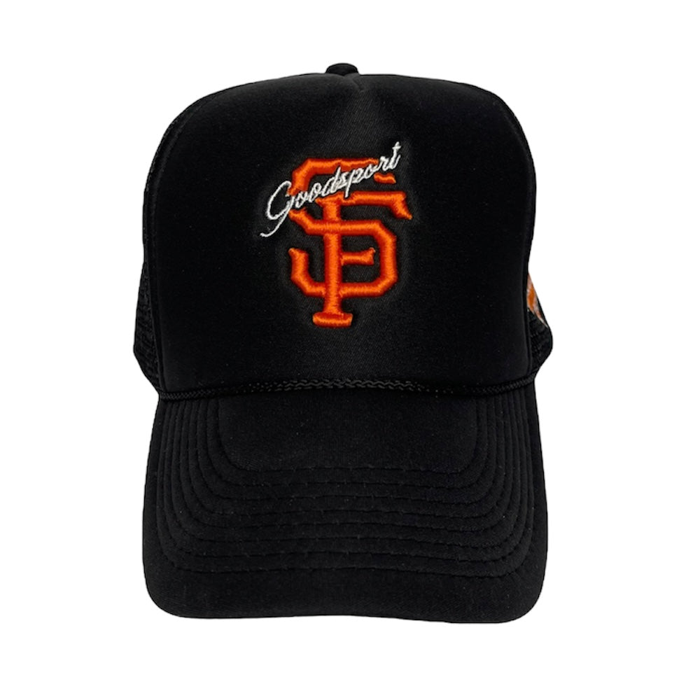 Goodsport SF Black Trucker Hat
